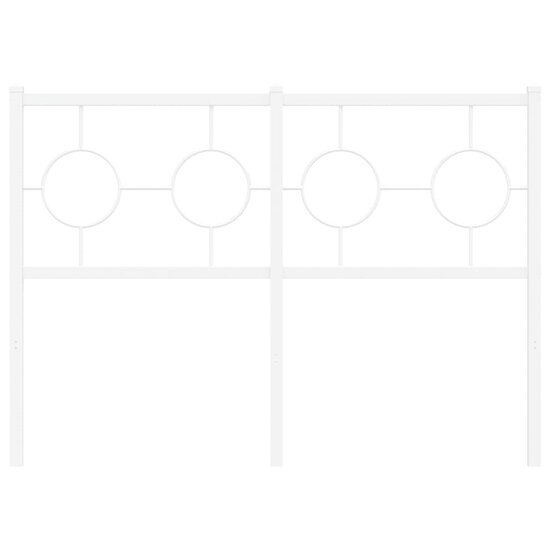 Hoofdbord Metaal 120 cm Wit