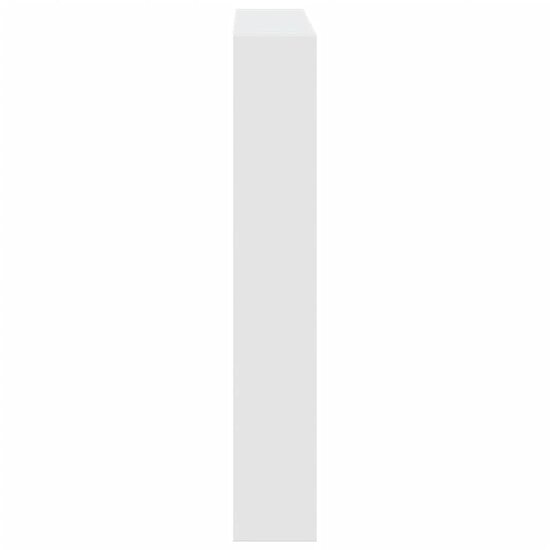 Hoofdbordkast Met Led-Verlichting 120 x 17 x 102 cm Wit