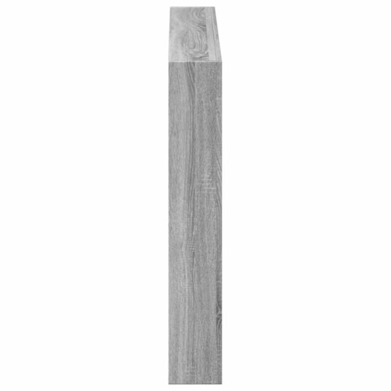Hoofdbordkast Met Led-Verlichting 120 x 17 x 102 cm Grijs sonoma
