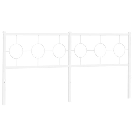 Hoofdbord Metaal 180 cm Wit