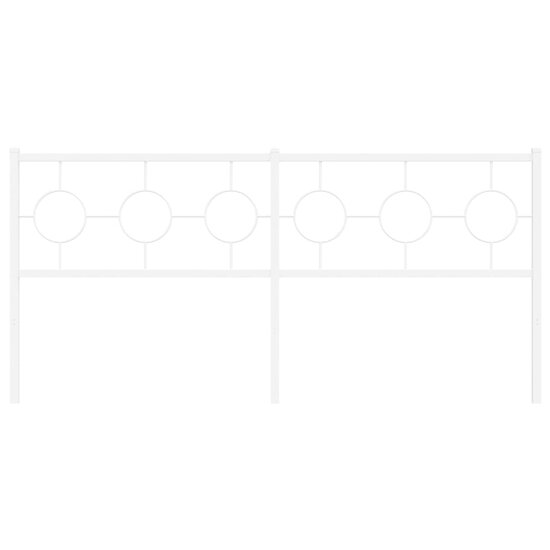 Hoofdbord Metaal 180 cm Wit
