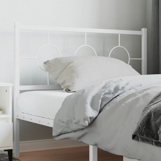 Hoofdbord Metaal 107 cm Wit