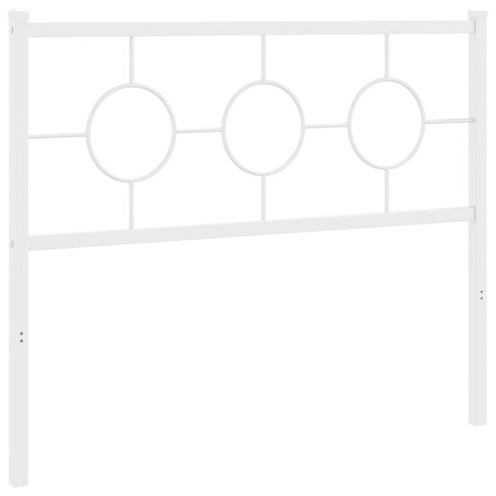Hoofdbord Metaal 107 cm Wit