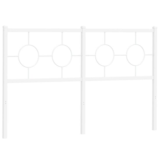 Hoofdbord Metaal 135 cm Wit