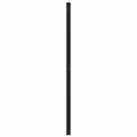Hoofdbord Metaal 193 cm Zwart