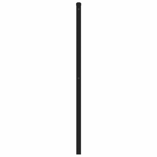 Hoofdbord Metaal 160 cm Zwart