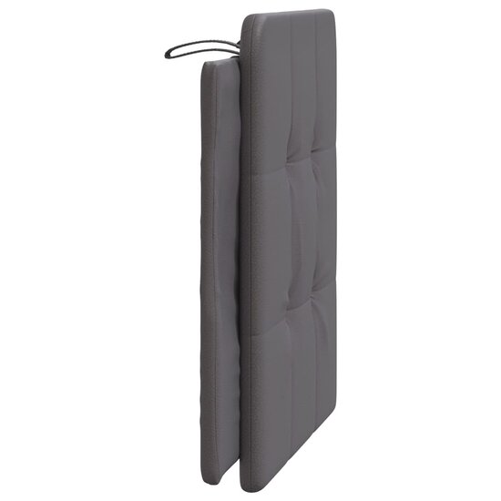 Hoofdbordkussen Kunstleer Grijs 80 cm Groen