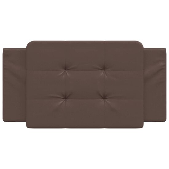 Hoofdbordkussen Kunstleer 100 cm Bruin