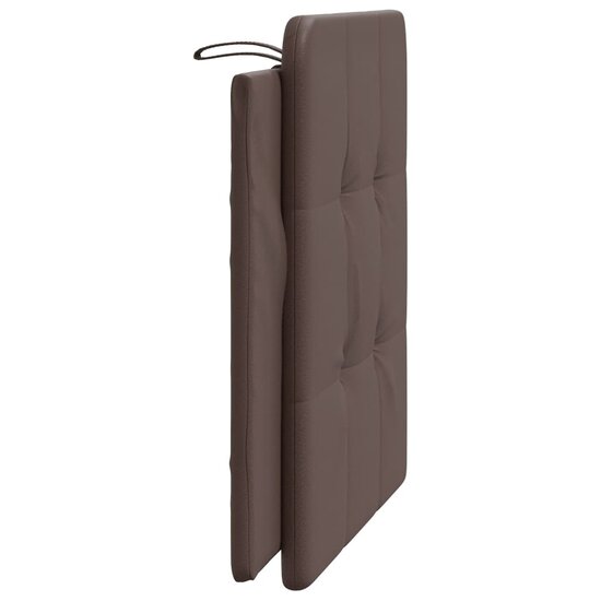Hoofdbordkussen Kunstleer 100 cm Bruin