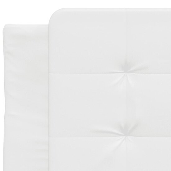 Hoofdbordkussen Kunstleer 80 cm Wit