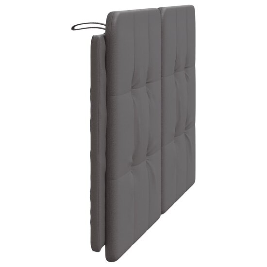 Hoofdbordkussen Kunstleer Grijs 120 cm Groen
