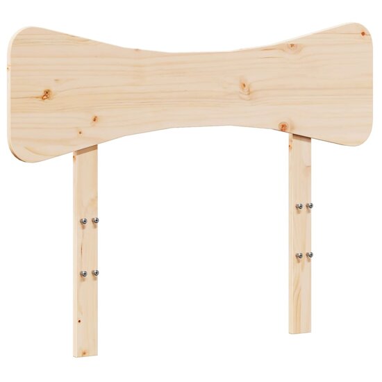 Hoofdbord Massief Grenenhout 100 cm Naturel