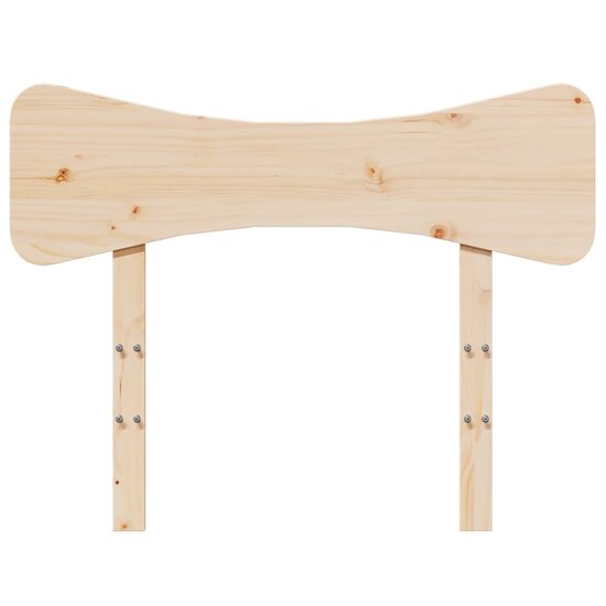 Hoofdbord Massief Grenenhout 100 cm Naturel