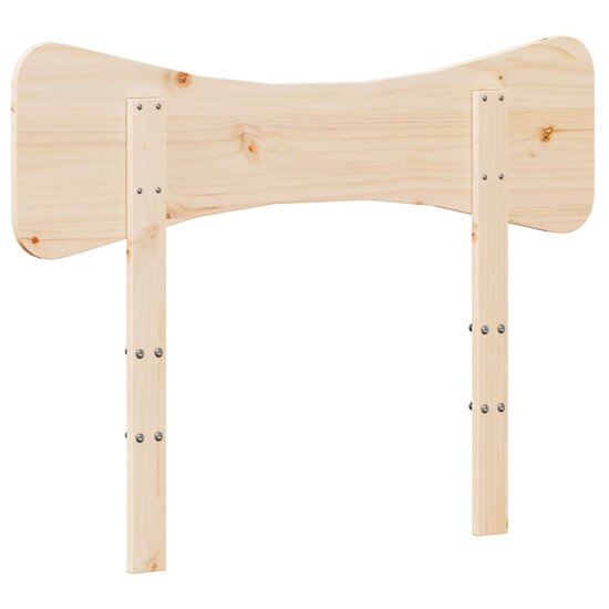 Hoofdbord Massief Grenenhout 100 cm Naturel