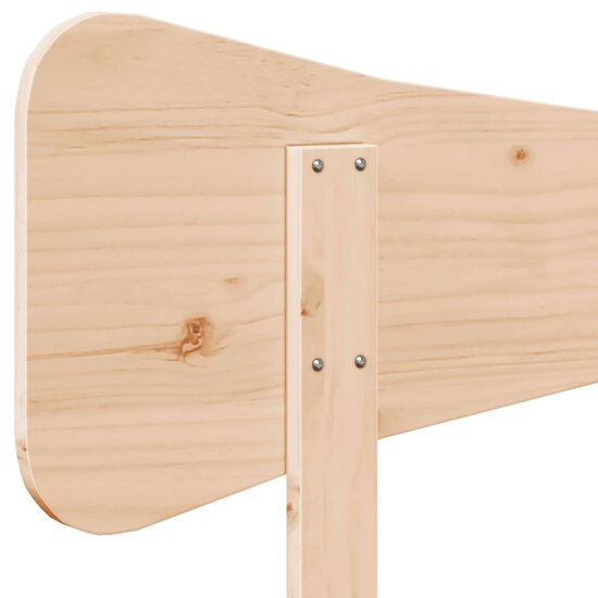 Hoofdbord Massief Grenenhout 100 cm Naturel