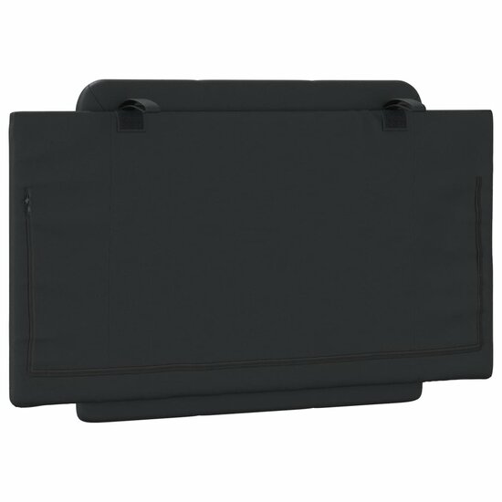 Hoofdbordkussen Kunstleer 80 cm Zwart