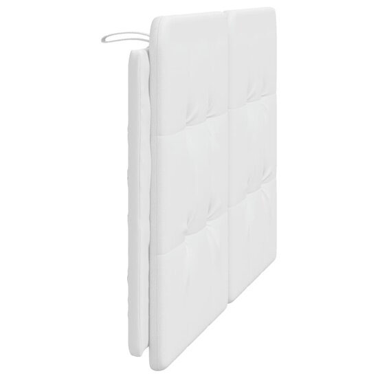 Hoofdbordkussen Kunstleer 140 cm Wit