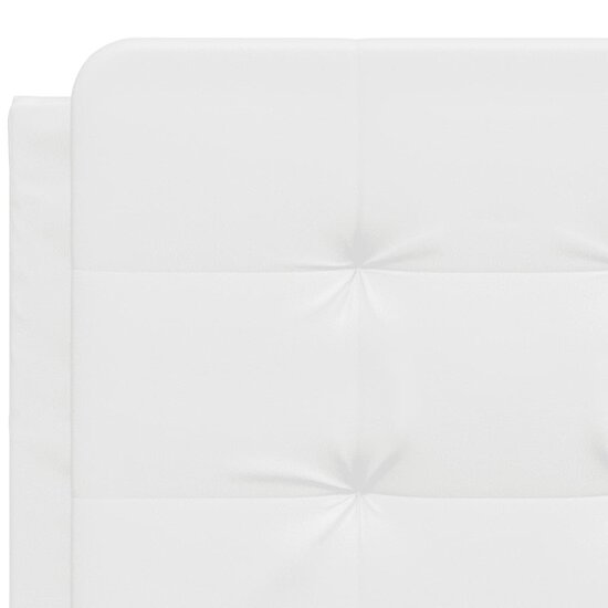 Hoofdbordkussen Kunstleer 140 cm Wit