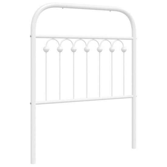 Hoofdbord Metaal 75 cm Wit