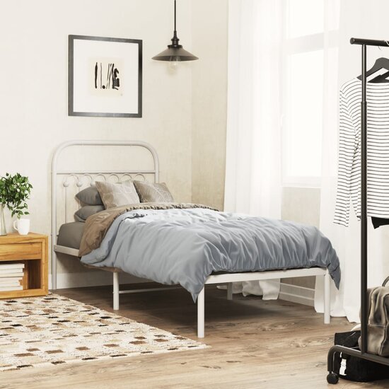 Hoofdbord Metaal 75 cm Wit