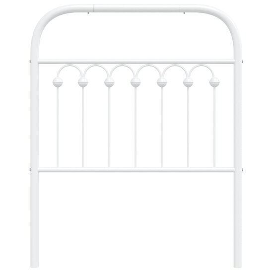 Hoofdbord Metaal 75 cm Wit