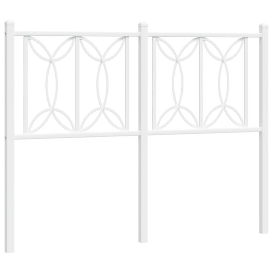 Hoofdbord Metaal 120 cm Wit