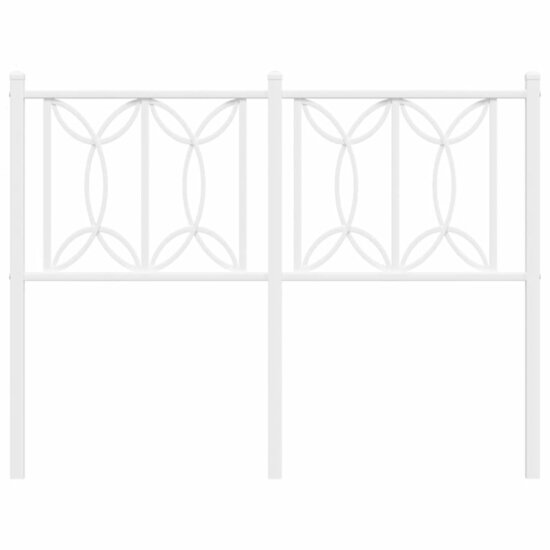 Hoofdbord Metaal 120 cm Wit