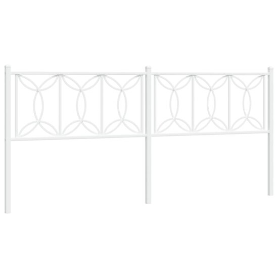 Hoofdbord Metaal 193 cm Wit