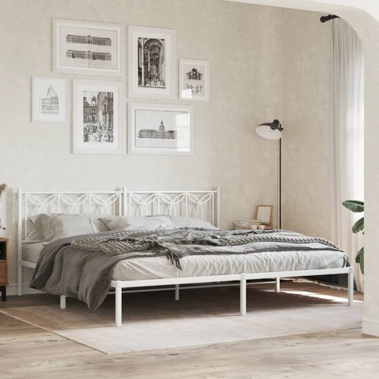 Hoofdbord Metaal 193 cm Wit
