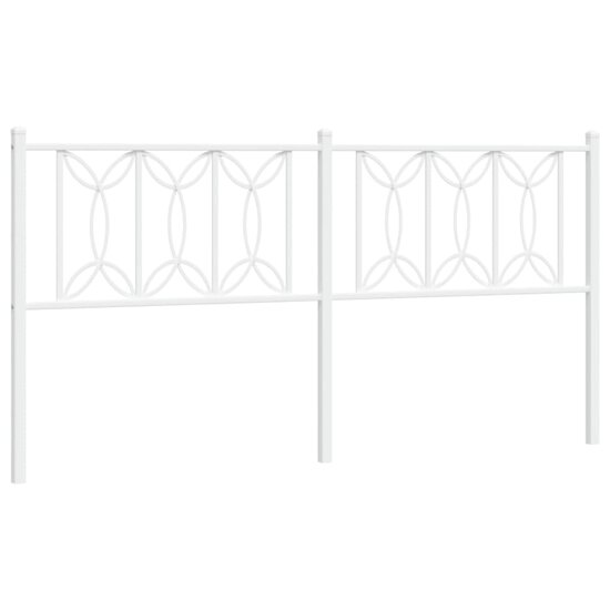 Hoofdbord Metaal 180 cm Wit