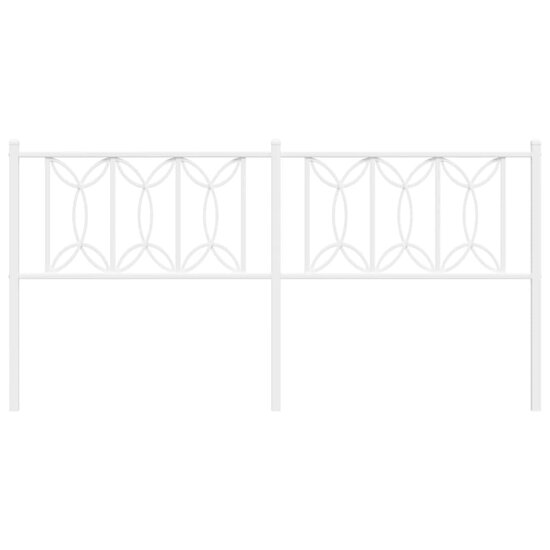 Hoofdbord Metaal 180 cm Wit