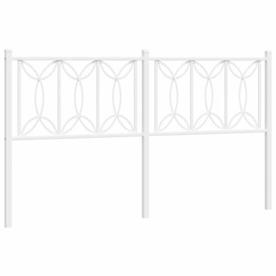 Hoofdbord 160 cm metaal wit