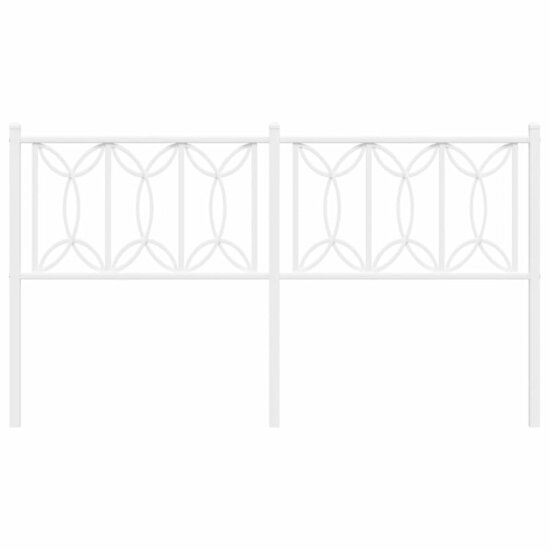 Hoofdbord 160 cm metaal wit