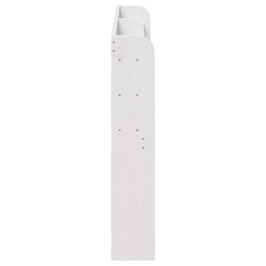 Hoofdbord Met Schappen 150 Cm Massief Grenenhout 160 x 16 x 82 cm Wit