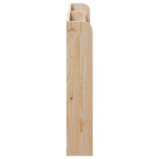 Hoofdbord Met Schappen 150 Cm Massief Grenenhout 160 x 16 x 82 cm Naturel