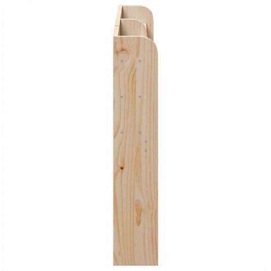 Hoofdbord Met Schappen 135 Cm Massief Grenenhout 145 x 16 x 82 cm Naturel