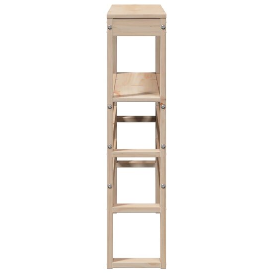 Hoofdbord Met Schappen 90 Cm Massief Grenenhout 96 x 19 x 82 cm Naturel
