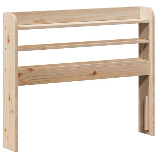 Hoofdbord Met Schappen 75 Cm Massief Grenenhout 85 x 16 x 82 cm Naturel
