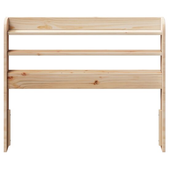 Hoofdbord Met Schappen 75 Cm Massief Grenenhout 85 x 16 x 82 cm Naturel