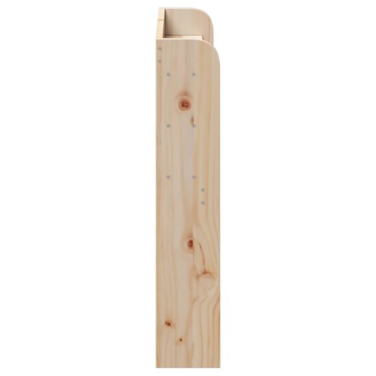 Hoofdbord Met Schappen 75 Cm Massief Grenenhout 85 x 16 x 82 cm Naturel