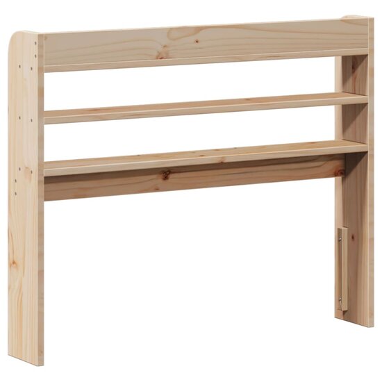 Hoofdbord Met Schappen 75 Cm Massief Grenenhout 85 x 16 x 82 cm Naturel