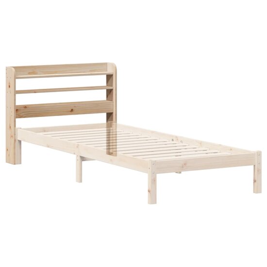 Hoofdbord Met Schappen 75 Cm Massief Grenenhout 85 x 16 x 82 cm Naturel