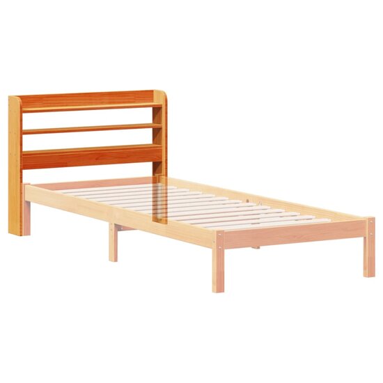 Hoofdbord Met Schappen 75 Cm Massief Grenenhout 85 x 16 x 82 cm Wasbruin