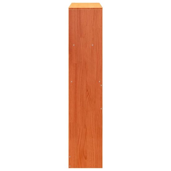 Hoofdbord met opbergruimte 75 cm massief grenenhout wasbruin