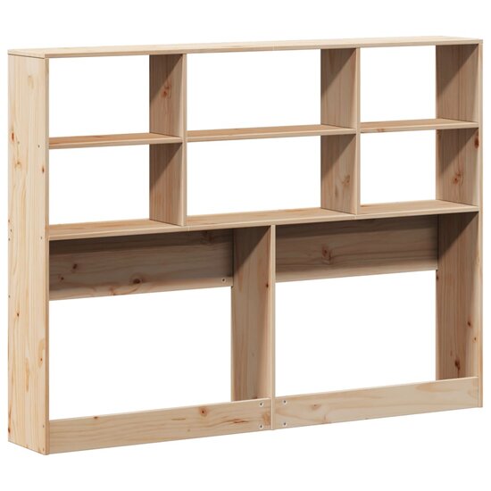 Hoofdbord met opbergruimte 135 cm massief grenenhout