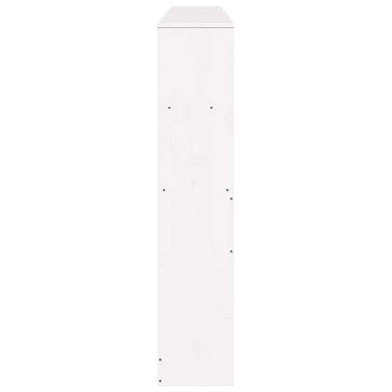 Hoofdbord met opbergruimte 200 cm massief grenenhout wit