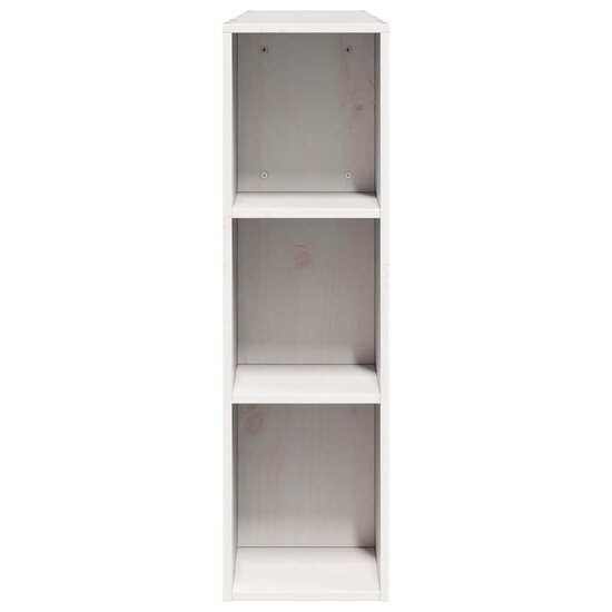 Hoofdbord met opbergruimte 150 cm massief grenenhout wit