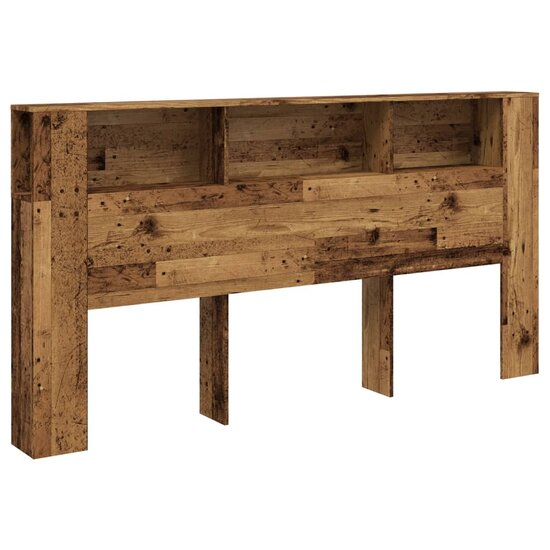 Hoofdbordkast 200X18,5X102,5 Cm Bewerkt Hout Kleurig Oud hout