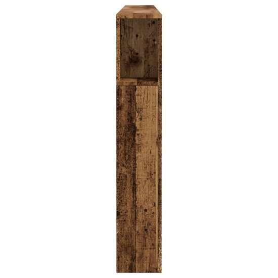 Hoofdbordkast 200X18,5X102,5 Cm Bewerkt Hout Kleurig Oud hout