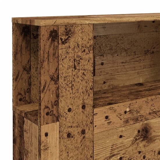 Hoofdbordkast 200X18,5X102,5 Cm Bewerkt Hout Kleurig Oud hout